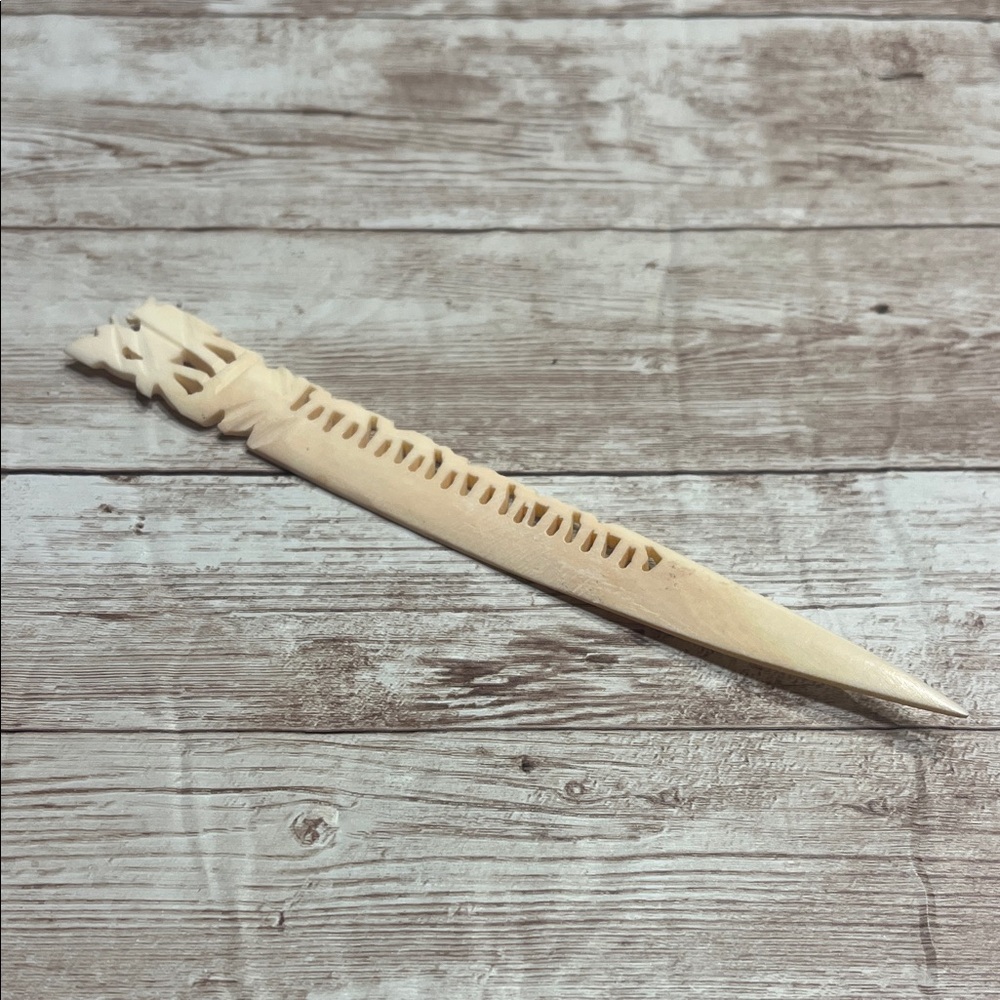 Vintage Hand-Carved Letter Opener